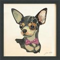 Empire Art Direct Empire Art Direct DAC-082-1717B Chihuahua - Dimensional Art Collage Hand Signed by Alex Zeng Framed Graphic Wall Art DAC-082-1717B